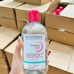 Tẩy trang Bioderma Sensibio H2O 500ml (hồng) – làm sạch, dịu da