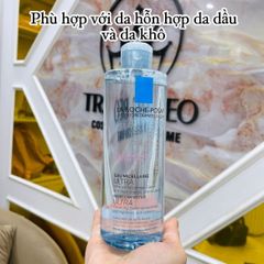 Nước Tẩy Trang La Roche-Posay Eau Micellaire Ultra 400ml - Dịu Nhẹ, Sạch Sâu Cho Da Khô Nhạy Cảm, Cấp Ẩm Tự Nhiên