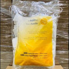 Bông Tẩy Trang Santé & Beauté 600 Miếng - Mềm Mịn, Ít Xơ, Chăm Sóc Da Hiệu Quả, Nhập Khẩu Từ Pháp