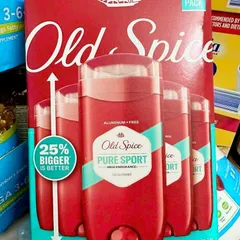 Lốc 5 lăn khử mùi Old Spice Pure Sport 85g - Khô Thoáng, Thơm Lâu, Giải Pháp Tự Tin Cho Nam giới