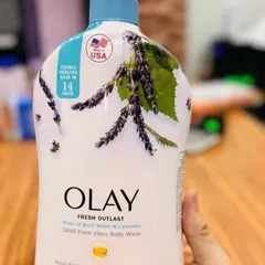 Sữa tắm Olay Fresh Outlast Lavender 975ml – Dưỡng ẩm và thư giãn với hương oải hương tự nhiên, sản phẩm chăm sóc da hoàn hảo