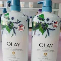 Sữa tắm Olay Fresh Outlast Lavender 975ml – Dưỡng ẩm và thư giãn với hương oải hương tự nhiên, sản phẩm chăm sóc da hoàn hảo