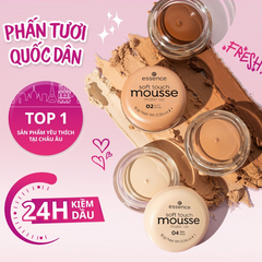 Phấn Tươi Essence Mousse 16g - Kiềm Dầu, Che Khuyết Điểm, Chất Kem Mỏng Nhẹ Tệp Da Tự Nhiên Từ Đức