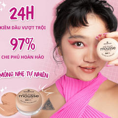 Phấn Tươi Essence Mousse 16g - Kiềm Dầu, Che Khuyết Điểm, Chất Kem Mỏng Nhẹ Tệp Da Tự Nhiên Từ Đức