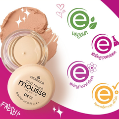 Phấn Tươi Essence Mousse 16g - Kiềm Dầu, Che Khuyết Điểm, Chất Kem Mỏng Nhẹ Tệp Da Tự Nhiên Từ Đức