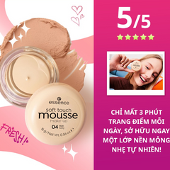 Phấn Tươi Essence Mousse 16g - Kiềm Dầu, Che Khuyết Điểm, Chất Kem Mỏng Nhẹ Tệp Da Tự Nhiên Từ Đức