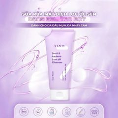 Sữa Rửa Mặt Tia'm Snail & Azulene Low PH 200ml - Làm Sạch Dịu Nhẹ, Cung Cấp Độ Ẩm Cho Da Nhạy Cảm, Dịch Lọc Ốc Sên Chống Oxy Hóa