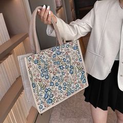 Túi Cói Vintage Thời Trang - Túi Tote Quai Đeo Lớn Dùng Đi Biển, Dạo Phố, Du Lịch - Phong Cách Trẻ Trung, Họa Tiết Đẹp