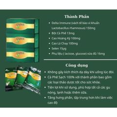 Cà Phê Thảo Dược Caphelink Hỗ Trợ Sức Khỏe - Giúp Tỉnh Táo, Tăng Cường Miễn Dịch - Hộp 20 Gói Chất Lượng Cao