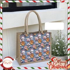 Túi Tote Họa Tiết Hoạt Hình 3D Dễ Thương - Tiện Lợi Để Đi Làm, Đi Học, Xách Tay Hoặc Đeo Vai - Phong Cách Trẻ Trung, Ngẫu Hứng