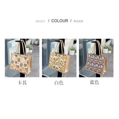 Túi Tote Họa Tiết Hoạt Hình 3D Dễ Thương - Tiện Lợi Để Đi Làm, Đi Học, Xách Tay Hoặc Đeo Vai - Phong Cách Trẻ Trung, Ngẫu Hứng