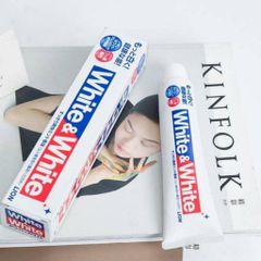 Kem Đánh Răng White & White LION 150g - Nhật Bản Chính Hãng, Trắng Răng Sạch Sâu, Ngừa Sâu Răng, Hương Bạc Hà Mát Lạnh