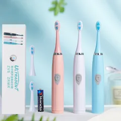 Bàn Chải Đánh Răng Điện Âm Thanh Tự Động Chống Nước - 3 Đầu Bàn Chải Siêu êm, Giúp Sáng Răng và Bảo Vệ Nướu