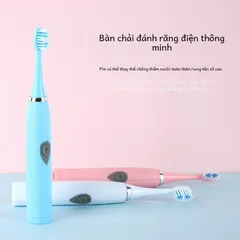 Bàn Chải Đánh Răng Điện Âm Thanh Tự Động Chống Nước - 3 Đầu Bàn Chải Siêu êm, Giúp Sáng Răng và Bảo Vệ Nướu