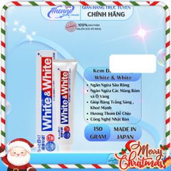 Kem Đánh Răng White & White Lion Nhật Bản 150g - Siêu Trắng An Toàn, Hơi Thở Thơm Mát, Chăm Sóc Răng Miệng Từ Thiên Nhiên