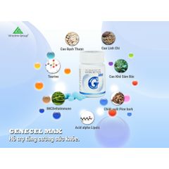Thực Phẩm Hỗ Trợ Tăng Cường Sức Đề Kháng GENECEL MAX - Giảm Oxy Hóa, Chống Lão Hóa Hiệu Quả, Bổ Sung Vitamin Và Khoáng Chất