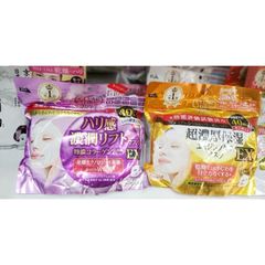Mặt Nạ Dưỡng Ẩm Nâng Cơ Kose Ex Clear Turn Nhật Bản - Túi 40 Miếng, Ngăn Ngừa Lão Hóa, Cấp Nước, Làm Săn Chắc Da