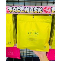 Mặt Nạ The VC-100 Face Mask 30 Miếng Nhật Bản - Dưỡng Da, Chống Lão Hóa, Làm Trắng Da, Cung Cấp Ẩm Chất Lượng Cao