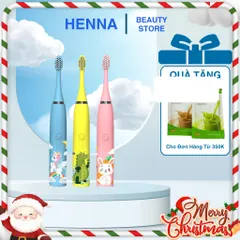 Bàn Chải Đánh Răng Điện Cho Trẻ Em 3-12 Tuổi - Khủng Long Xanh, Tự Động, Không Thấm Nước, Lông Mềm, Sạc Lại
