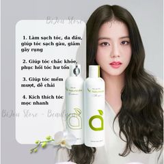 Combo Dầu Gội Dầu Xả Vnaturecare 300ml - Giải Quyết Gàu, Giảm Gãy Rụng, Tóc Mềm Mượt, 100% Tự Nhiên An Toàn Cho Gia Đình