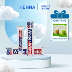 Kem Đánh Răng Nhật Bản White & White Lion 150g - Làm Trắng Răng, Diệt Khuẩn, Hương Bạc Hà Tươi Mát, Sáng Bóng, An Toàn cho Nướu nhạy cảm