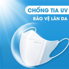 Khẩu Trang Cao Cấp 5D TOPGIA - Chống Tia UV, Ngăn Ngừa Bụi Mịn, Thoáng Khí, Kháng Khuẩn An Toàn, Thiết Kế Ôm Khít Mặt