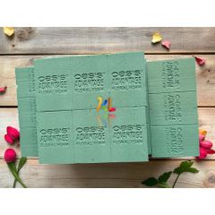 Viên xốp cắm hoa tươi Oasis loại 1 - Phụ kiện trang trí floral cho hoa tươi, hoa sáp, kích thước 23x11x7.5cm