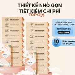 Khăn Giấy Top Gia Tiểu Hạ - Giấy Vệ Sinh Treo Tường 4 Lớp, 1000 Tờ, Tiện Lợi và Chất Lượng Cao - Gói 10 Bịch