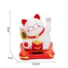 Mèo Thần Tài Vẫy Tay Năng Lượng Mặt Trời - Linh Vật May Mắn Tài Lộc Phong Thủy Cho Gia Đình và Kinh Doanh