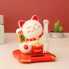 Mèo Thần Tài Vẫy Tay Năng Lượng Mặt Trời - Linh Vật May Mắn Tài Lộc Phong Thủy Cho Gia Đình và Kinh Doanh