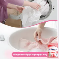 Bột Giặt TOPGIA 3.3kg Hương Nước Hoa Pháp - Sạch Bền, Thơm Mát, Thân Thiện với Da Tay, Dùng Cho Giặt Tay và Giặt Máy