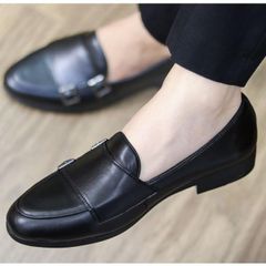 Giày lười nam DAVINCIA Monk Strap - Giày da PU cao cấp đi tiệc, đế cao su chống trượt, thiết kế trẻ trung, sang trọng G66