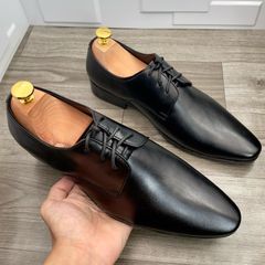 Giày Derby Buộc Dây Da Nam Cao Cấp DAVINCIA - Đế Cao Su Chống Trơn Trượt, Phong Cách Lịch Lãm Cho Công Sở và Dạo Phố