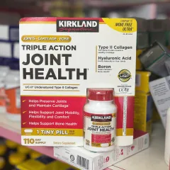 Kirkland Signature Triple Action Joint Health UC-II 110 viên - Bổ sung hỗ trợ xương khớp, giảm đau nhức, tăng độ linh hoạt