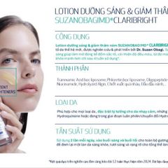 [MẪU MỚI] Lotion Dưỡng Trắng Sáng Da Mờ Thâm Nám Obagi Suzanobagimd Claribright nhập khẩu chính hãng