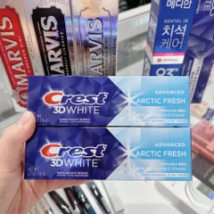 Set 3 kem đánh răng Crest 3D White Advanced Charcoal 93g – trắng răng, sạch mảng bám