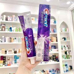 Kem đánh răng Crest 3D White Vivid Mint Ultra 147g - Làm trắng răng, bảo vệ sức khỏe răng miệng, hương bạc hà tươi mát