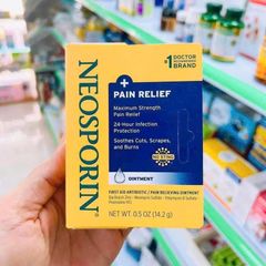 Kem mỡ Neosporin + Pain Relief 14.2g - Giảm đau, hỗ trợ liền sẹo nhanh chóng, sản phẩm chăm sóc da hiệu quả từ Mỹ