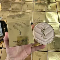 Phấn Nước YSL Cushion Touche Éclat Glow-Pact High Cover B20 – Vỏ Hồng, Che Phủ Cao, Hiệu Ứng Bóng Nhẹ, Làn Da Rạng Rỡ, Mỹ Phẩm Cao Cấp