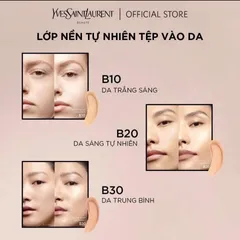 Phấn Nước YSL Cushion Touche Éclat Glow-Pact High Cover B20 – Vỏ Hồng, Che Phủ Cao, Hiệu Ứng Bóng Nhẹ, Làn Da Rạng Rỡ, Mỹ Phẩm Cao Cấp