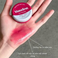 Sáp Dưỡng Môi Vaseline 20g - Dưỡng Mềm Môi, Phục Hồi Nứt Nẻ, Bảo Vệ Da Môi, Giúp Môi Căng Mọng, Tươi Sáng, Chăm Sóc Môi Từ Thiên Nhiên