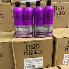 Dầu Gội Xả Tigi Bed Head Tím 750ml (giảm vàng tóc, nuôi dưỡng mềm mượt)