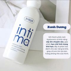 Dung Dịch Vệ Sinh Ziaja Intima Balan 200ml Xanh - Giúp Làm Sạch Và Cân Bằng pH Cho Vùng Kín, An Toàn Nhẹ Nhàng Cho Phụ Nữ