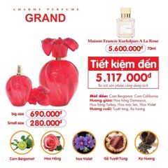 Nước Hoa Nữ Charme Grand - Hương Thơm Quyến Rũ, Sang Trọng, Lâu Bền Phù Hợp Mọi Dịp - Sản Phẩm Đặc Biệt Dành Cho Phái Đẹp