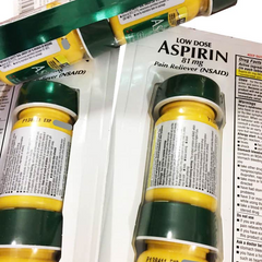 Viên uống Kirkland Low Dose Aspirin 81mg - Hỗ trợ tim mạch, ngăn ngừa đột quỵ (365 viên)