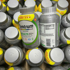 Viên Uống Vitamin Tổng Hợp Centrum Silver cho Nam Nữ Trên 50 Tuổi - Bổ Sung Hơn 30 Viên Vitamin và Khoáng Chất Cần Thiết