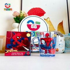 Cốc Uống Nước Siêu Nhân Người Nhện Spider-Man - Ly Nhựa An Toàn Chất Lượng Cao Cho Trẻ Em - Quà Tặng Dành Cho Fan Marvel