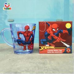 Cốc Uống Nước Siêu Nhân Người Nhện Spider-Man - Ly Nhựa An Toàn Chất Lượng Cao Cho Trẻ Em - Quà Tặng Dành Cho Fan Marvel
