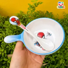 Bộ Bát Ăn Dặm Siêu Nhân Người Nhện Spider Man Nhựa Melamine Cao Cấp - Quà Tặng Bé Trai Hấp Dẫn 2025