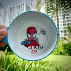 Bát Ăn Cơm Cho Bé Spider Man - Đồ Dùng Nhựa Melamine An Toàn, Thiết Kế Hoạt Hình Sinh Động, Kích Thước Tiện Dụng 350ml